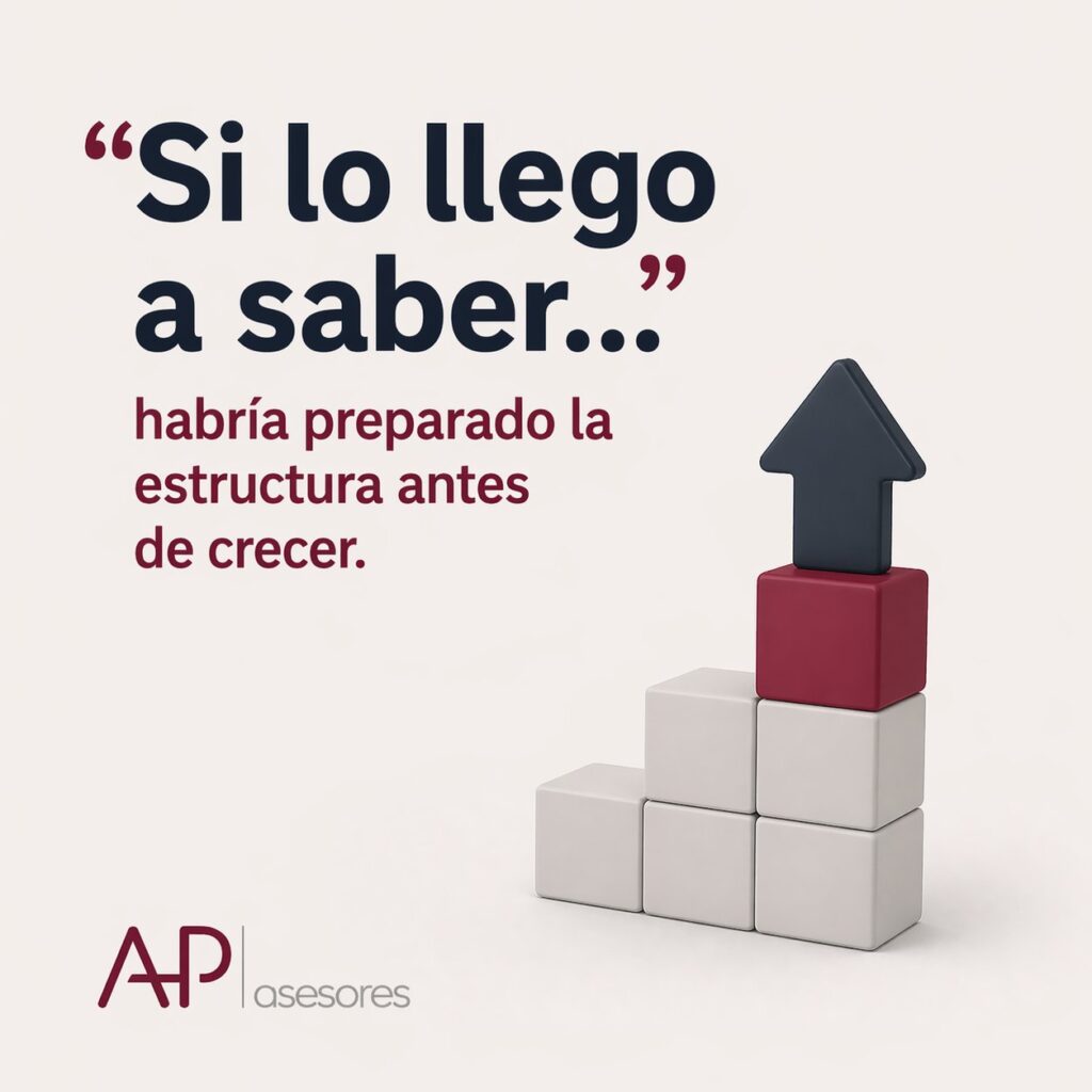 Si lo llego a saber… habría preparado la estructura antes de crecer