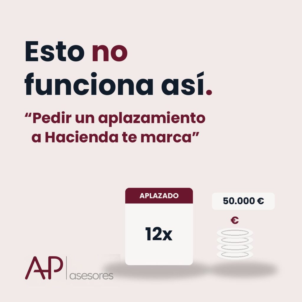 Esto no funciona así: «Pedir un aplazamiento a Hacienda te marca»